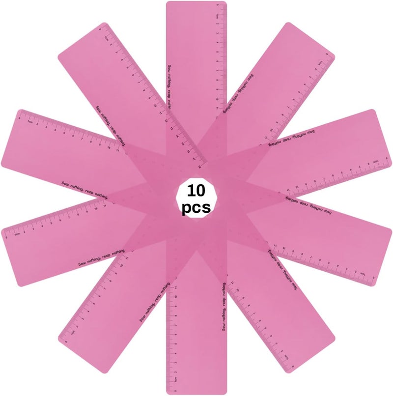 Winfox Pink Dyslexia Tools for Kids, 10-Piece Guided Reading Strips, Colored Overlay Highlighters, Reading Tracking Rulers for Visual Stress, ADHD, Irlens Syndrome - Image 3
